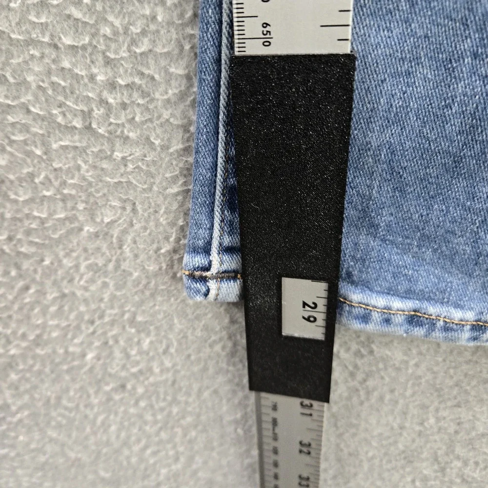 True Religion Men Jeans 33 Light Blue Denim Relaxed Straight Ricky Grunge READ